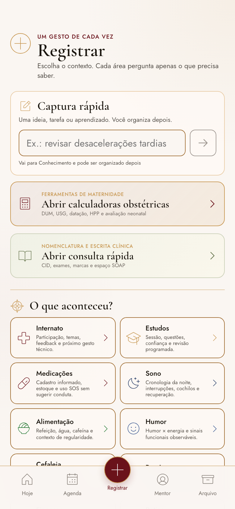 Aba Registrar do Mentor